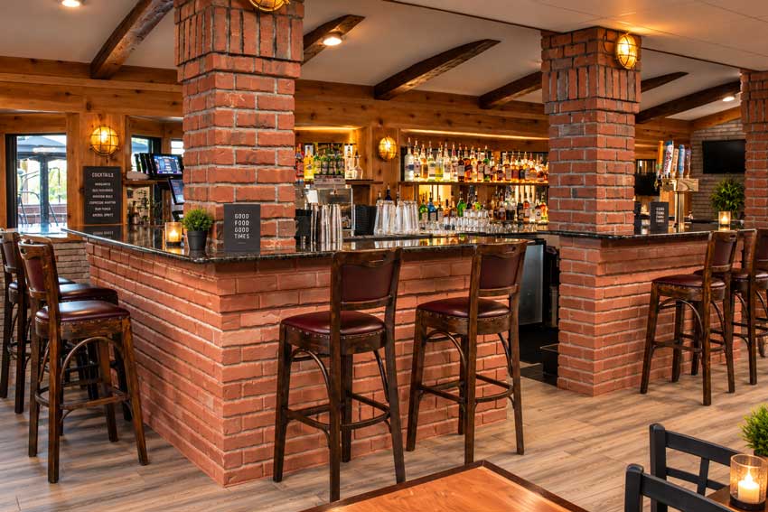 The Comedy Room bar and lounge area